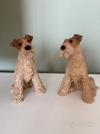 Due Statuine Terrier manifattura Castagna
