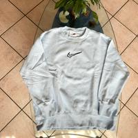 Felpa girocollo nike azzurra