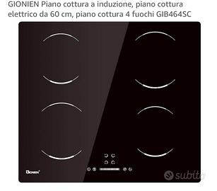 Piano cottura induzione