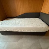Letto singolo con secondo letto estraibile + sedia