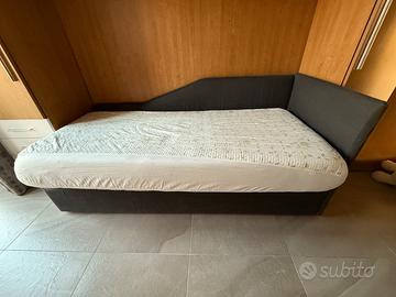 Letto singolo con secondo letto estraibile + sedia