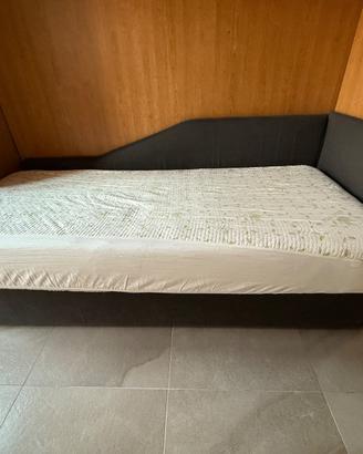Letto singolo con secondo letto estraibile + sedia
