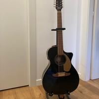 Chitarra Fender Villager nera 12 corde