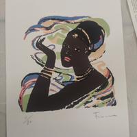 Serigrafia Salvatore Fiume - Donna Somala