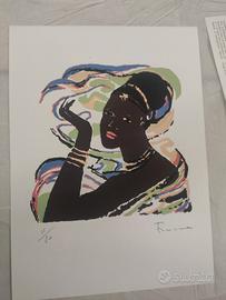 Serigrafia Salvatore Fiume - Donna Somala