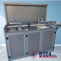 Cucina in alluminio per esterno