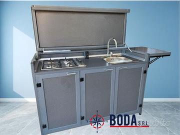 Cucina in alluminio per esterno