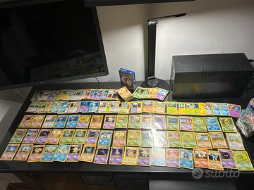 Carte pokemon vintage con box DECK SET BASE