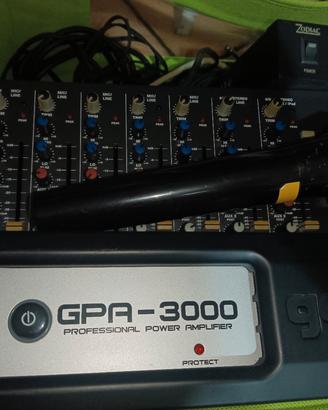 mixer e amplificatore 