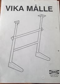 Tavolo o scrivania con gambe 80x60