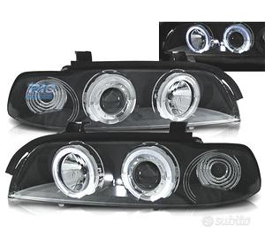 FARI BMW E39 95-00 ANGEL EYES LED FONDO NERO