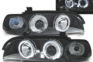 FARI BMW E39 95-00 ANGEL EYES LED FONDO NERO