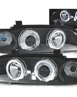 FARI BMW E39 95-00 ANGEL EYES LED FONDO NERO