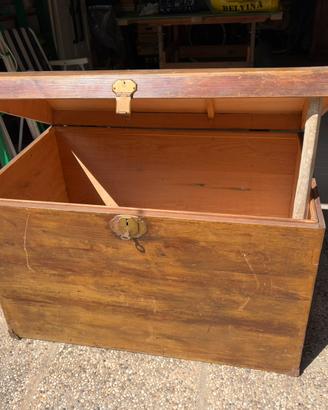 Baule / Cassapanca in legno massello vintage