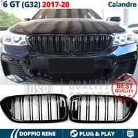 GRIGLIE Doppio Rene per BMW Serie 6 GT G32 Nera