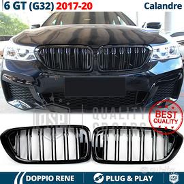 GRIGLIE Doppio Rene per BMW Serie 6 GT G32 Nera