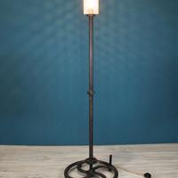 Lampada da terra industriale vintage steampunk