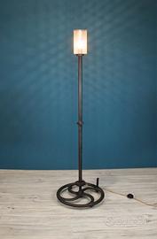 Lampada da terra industriale vintage steampunk