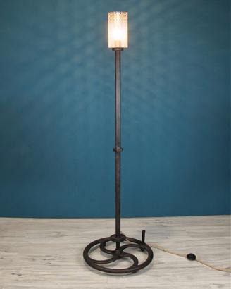 Lampada da terra industriale vintage steampunk