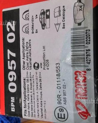 Freni e 2 filtri per opel meriva ecc nuov