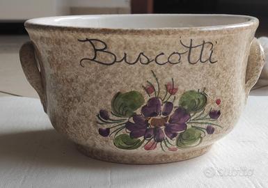 Biscottiera vintage e n.2 piatti