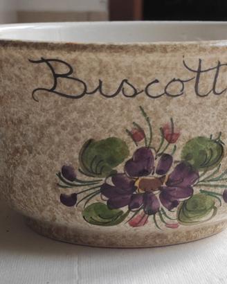 Biscottiera vintage e n.2 piatti