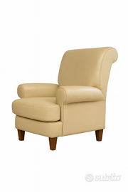 Poltrona in ecopelle beige | comodissima | stile c