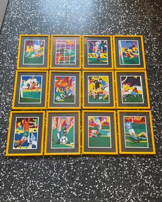 Serie completa calcio di Ugo Nespolo