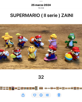 Super Mario, zaini II serie, sorpresine lotto