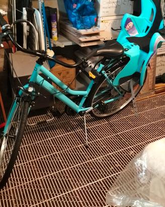 Bici donna con sediolino