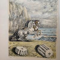 Coppia quadri de chirico litografie