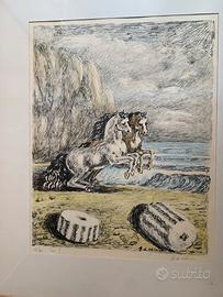 Coppia quadri de chirico litografie