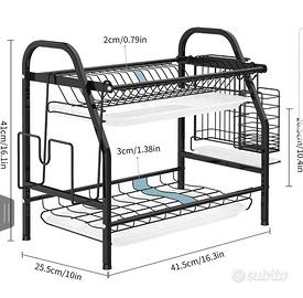 Scolapiatti a 2 livelli