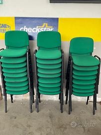 Sedia attesa ufficio colore verde