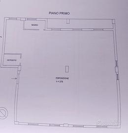 Locale commerciale di mq 188