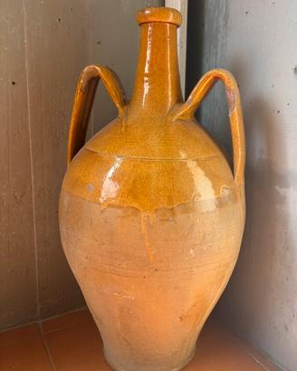 Antico orcio/giara smaltato