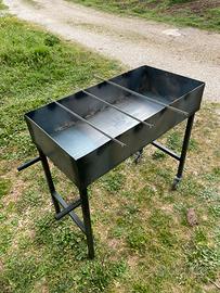 🔥 🔥 🔥 BARBECUE FORNACELLA TIPO PESANTE CON RUOTE