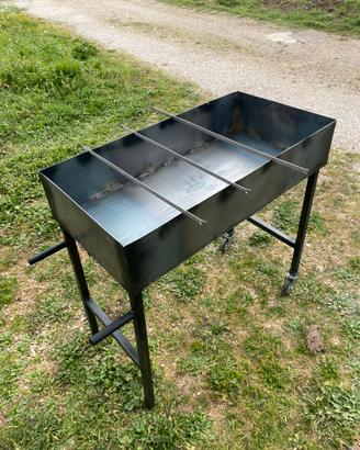 🔥 🔥 🔥 BARBECUE FORNACELLA TIPO PESANTE CON RUOTE