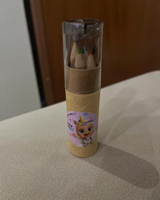 Set mini matite colorate Cry Babies con temperino