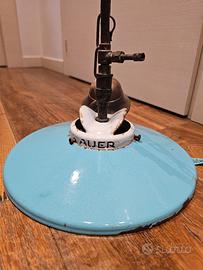 lampada smaltata vintage turchese rotonda a gas