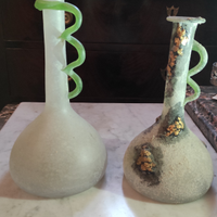 Bottiglie di vetro di Murano lavorazione scavo