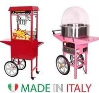 Attrezzature Dolciarie Pop Corn e Zucchero Filato