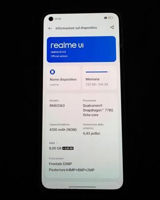 Realme GT Master Edition + Vetrini - 8/256 GB