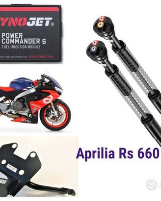 APRILIA Rs 660 scarico sospensioni leve pedane kit