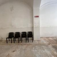 Set of 4 brown Selene chairs by Vico Magistretti