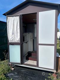 Cucinino prefabbricato su ruote