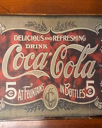 Targa Coca Cola Vintage