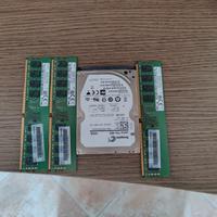 12 GB RAM DD3 4 kit + HDD 500GB