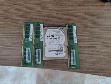 12 GB RAM DD3 4 kit + HDD 500GB