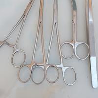 Lotto pinze di precisione, acciaio.